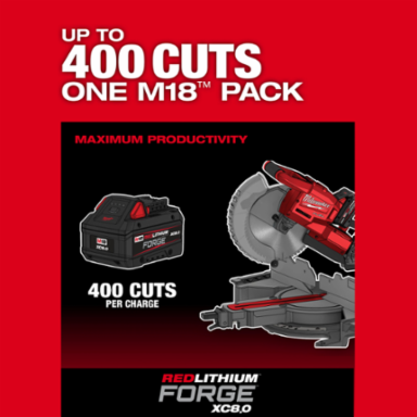 M18 FUEL 10 Inch Dual Bevel Sliding Compound Miter Saw, Cordless, 400 Cuts/Charge