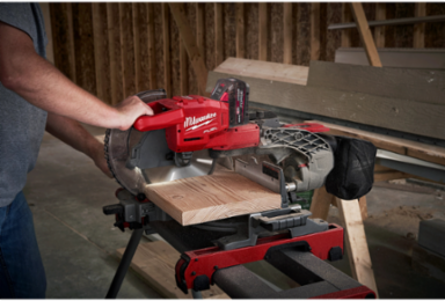 M18 FUEL 10 Inch Dual Bevel Sliding Compound Miter Saw, Cordless, 400 Cuts/Charge