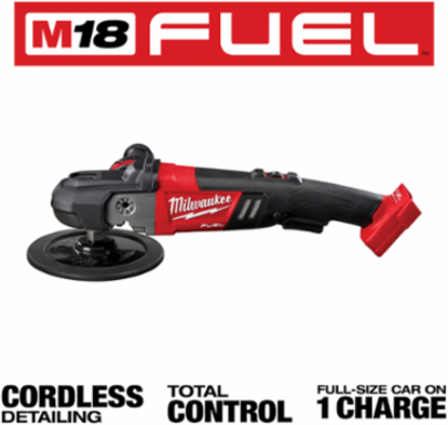 M18 FUEL™ Cordless 7 Inch Variable Speed Rotary Polisher, 2200 RPM, 4.84 lbs