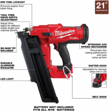 M18 FUEL™ 21 Degree Framing Nailer-Reconditioned