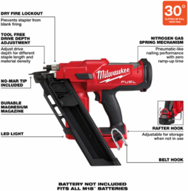 M18 FUEL™ 30 Degree Framing Nailer
