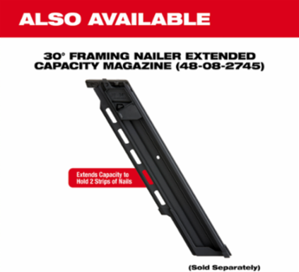 M18 FUEL 30 Framing Nailer Kit, 3.5 Inch Max Fastener Length, 9.4 lbs