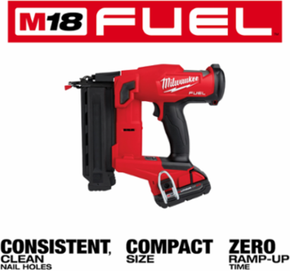 M18 FUEL™ 18 Gauge Brad Nailer Kit, Cordless, 11.9 Inch Length, 6.29 lbs
