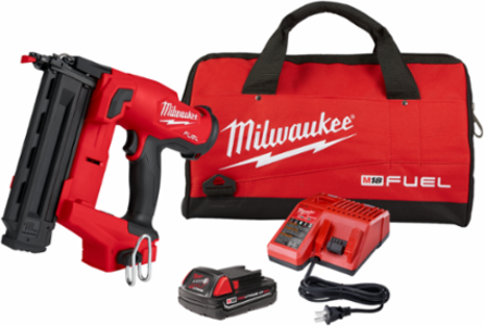 M18 FUELTM 18 Gauge Brad Nailer Kit, Cordless, 11.9 Inch Length, 6.29 lbs