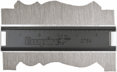 Stainless Steel Contour Gauge, 6 Inch Metal Casing, 1-7/8 Inch Depth