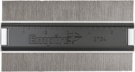 Stainless Steel Contour Gauge, 6 Inch Metal Casing, 1-7/8 Inch Depth