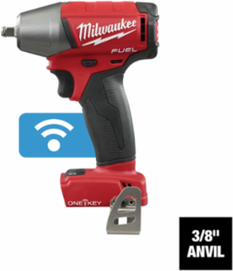M18 FUELTM 3/8 Inch Compact Impact Wrench, 210 ft-lbs Torque, 2500 RPM, Cordless
