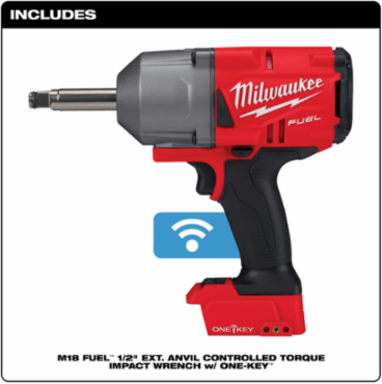 M18 FUEL 1/2 Inch Extended Anvil Torque Impact Wrench, 1100 ft-lbs Torque, Cordless