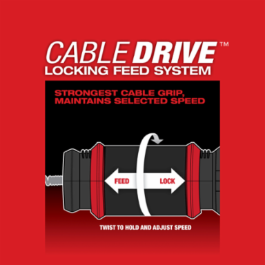 M18 FUEL™ Drain Snake with Cable-Drive System, 50 Ft x 1/4 Inch Capacity