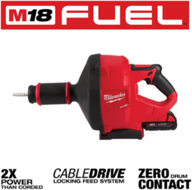 M18 FUEL™ Drain Snake with Cable-Drive System, 50 Ft x 1/4 Inch Capacity