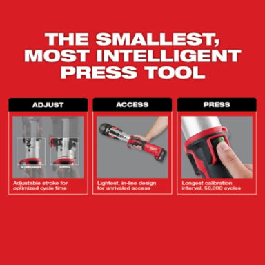 M18 FORCE LOGIC Long Throw Press Tool Kit, 1-1/2 to 2 Inch Capacity