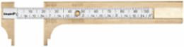 Brass Pocket Caliper 4 Inch, 1/32 In. Accuracy, Slide Type
