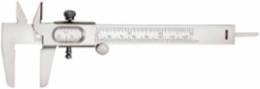 5 Inch Vernier Caliper, Steel, 3-Way Measuring, 16ths & mm Graduations