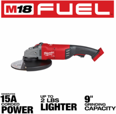 M18 FUEL™ 7 Inch / 9 Inch Cordless Angle Grinder, 6600 RPM, 11.95 lbs