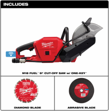 M18 FUEL™ 9 Inch Cut-Off Saw, Cordless, 10.6 lbs, 6600 RPM, ONE-KEY™