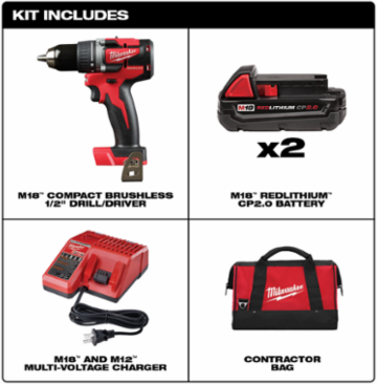 M18™ 1/2 in. Compact Brushless Drill CP Kit