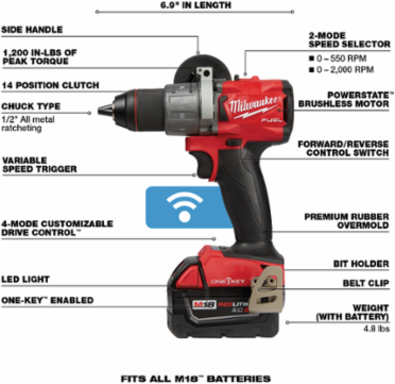 M18 FUEL™ 1/2 in. Drill with One Key™ Kit