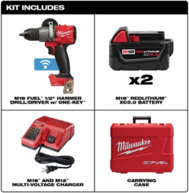 M18 FUEL™ 1/2 in. Hammer Drill with One Key™ Kit