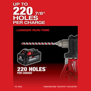 M18 FUEL™ HOLE HAWG™ 1/2 Inch Right Angle Drill, 1550 RPM, 7.7 lbs
