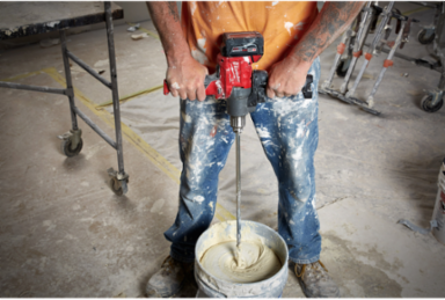 M18 FUEL Mud Mixer 180  Handle, Cordless, 18V, 7.7 lbs, 550 RPM