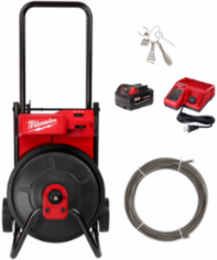 M18TM Drum Machine for 3/8" & 1/2" Cable, 100 ft Max Distance, 64.25 lb
