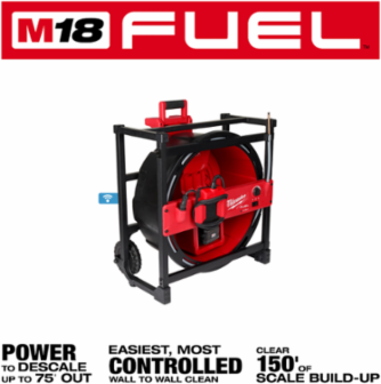 M18 FUELTM High Speed Chain Snake for 1-1/2 Inch 4 Inch Pipes, 63 Pounds