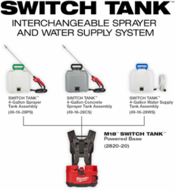 M18™ SWITCH TANK™ 4 Gallon Backpack Sprayer
