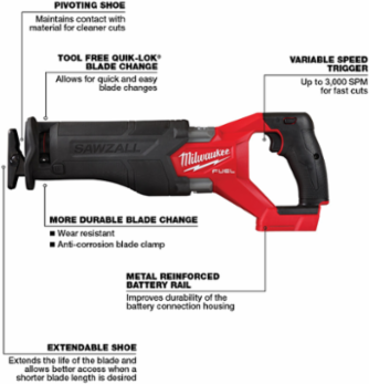 M18 FUEL™ SAWZALL® Recip Saw-Reconditioned