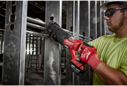 M18 FUEL SAWZALL Reciprocating Saw Kit with 1-1/4" Stroke, 2 Batteries, 3000 SPM