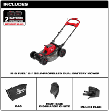 M18 FUEL™ 21" Self-Propelled Dual Battery Mower