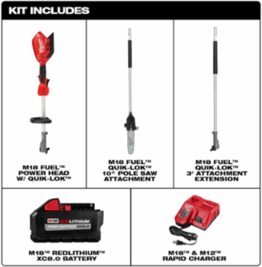 M18 FUEL™ 10" Pole Saw Kit w/ QUIK-LOK™