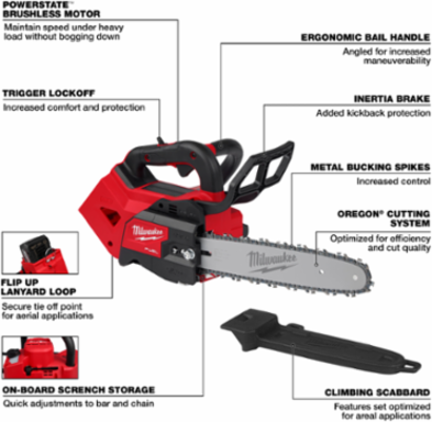 M18 FUEL™ 12" Top Handle Chainsaw