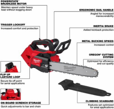 M18 FUEL™ 14" Top Handle Chainsaw (Tool-Only)