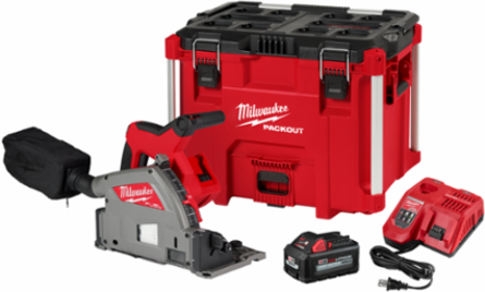 M18 FUELTM 6-1/2 Inch Plunge Track Saw Kit, 6500 RPM, Cordless, 9.13 lbs