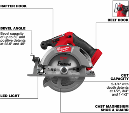 M18 FUEL™ 6-1/2" Circular Saw (Tool Only)