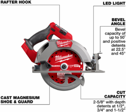 M18 FUEL™ 7-1/4” Circular Saw (Tool Only)
