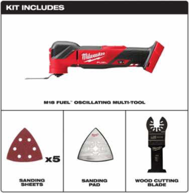 M18 FUELTM Oscillating Multi-Tool, 12.17 Inch Length, 20,000 OPM