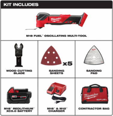 M18 FUEL Oscillating Multi-Tool Kit, 12.17 Inch, 20,000 OPM, Cordless