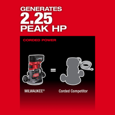 M18 FUEL 1/2 Inch Router Kit, 2.25 HP, Cordless, 25,000 RPM