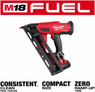 M18 FUEL 15 Gauge Finish Nailer Kit, 2.5 Inch Max Fastener Length, 7.5 lbs