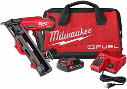 M18 FUEL 15 Gauge Finish Nailer Kit, 2.5 Inch Max Fastener Length, 7.5 lbs