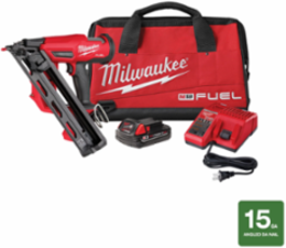 M18 FUEL 15 Gauge Finish Nailer Kit, 2.5 Inch Max Fastener Length, 7.5 lbs