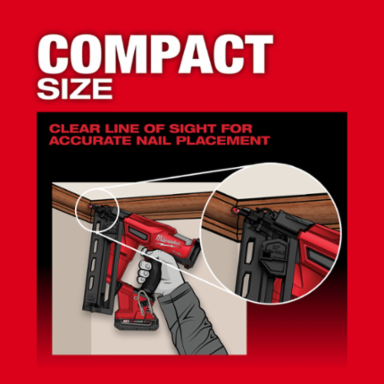 M18 FUELTM 16 Gauge Angled Finish Nailer Kit, 1-1/4 to 2-1/2 Inch Fasteners, Cordless, 800 Nails per Charge