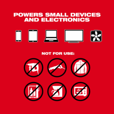 M18™ TOP-OFF™ Portable Power Supply, 175W Output, USB-C and AC Outlet