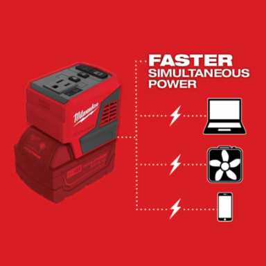 M18™ TOP-OFF™ Portable Power Supply, 175W Output, USB-C and AC Outlet