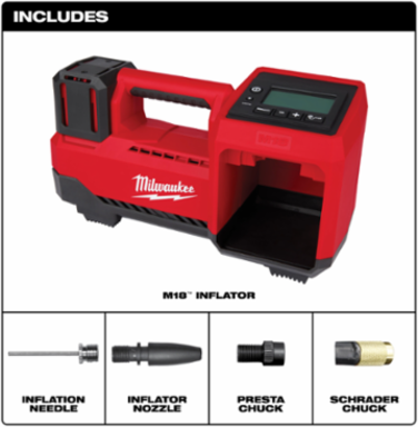 M18™ Cordless Tire Inflator 150 PSI Max, 36 Inch Hose, 7.0 Pounds