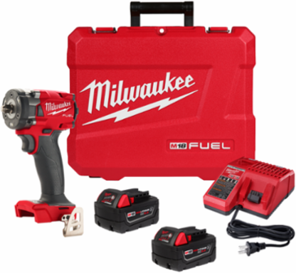 M18 FUELTM 3/8 Inch Compact Impact Wrench, 250 ft-lbs Torq, 4.8 Inch Length