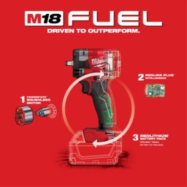 M18 FUEL™ 3/8 Compact Impact Wrench w/ Friction Tool-Reconditioned