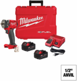 M18 FUEL™ 1/2 Inch Compact Impact Wrench - 250 ft-lbs Torque, 4.9 Inch Length