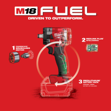 M18 FUEL™ 1/2 Compact Impact Wrench w/ Friction Ring-Reconditioned